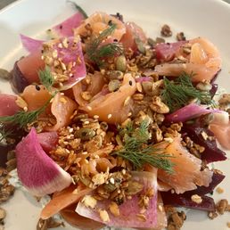 Beets and salmon. Fantastic!