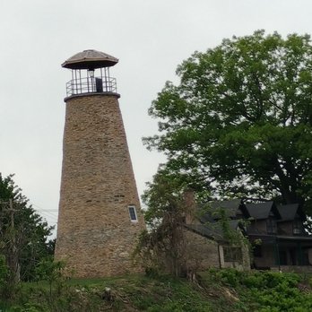 Barcelona Lighthouse - Lighthouse tower with keeper's house, adjacent, on Lake Erie: Barcelona, NY. - Landmarks & Historical Buildings Near Me - Westfield, New York