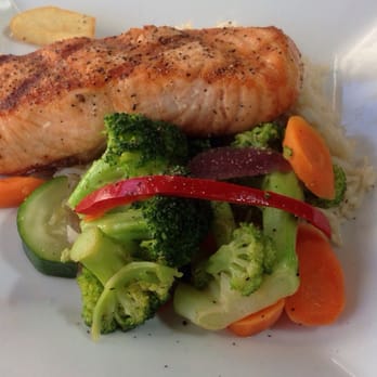 Brodie's Seaport - Grilled salmon, 06.15.14 - American Near Me - Salem, Massachusetts Brodie's Seaport - Grilled salmon, 06.15.14 - American Near Me - Salem, Massachusetts