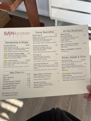 Menu photo 5 SAN korean Cafe San Rafael, CA Menu photo 5 SAN korean Cafe San Rafael, CA