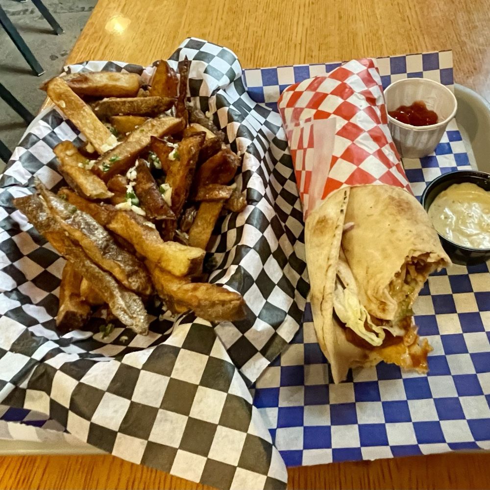 The Fix Falafel - The BBC Wrap and Garlic Fries!! The best best best :) - Falafel Near Me - Reno, Nevada