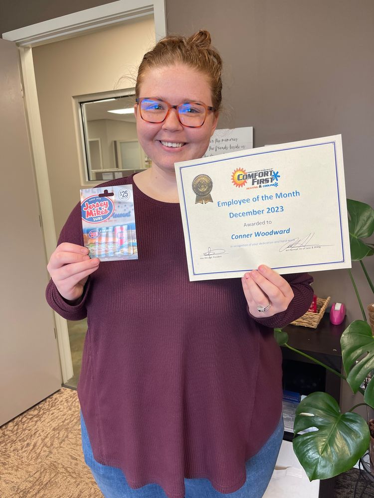 Slide of Comfort First Heating and Cooling