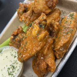 Bad Apple On Base - Bone in Wings with Hot Italian Sauce