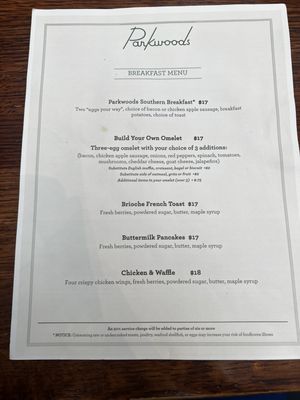 Menu photo 3 Parkwoods Atlanta, GA Menu photo 3 Parkwoods Atlanta, GA