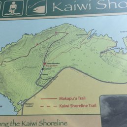 Map showing the two trails Map showing the two trails