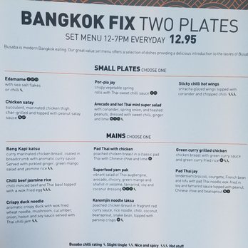 Busaba Hoxton Square - Specials - Thai Near Me - London, XGL