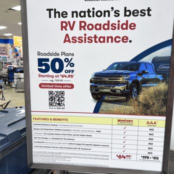 Camping World - Fort Myers - Way better than AAA. Which by the way won't change a tire or add air to a tire on a Tesla. - RV Dealers Near Me - Fort Myers, Florida Camping World - Fort Myers - Way better than AAA. Which by the way won't change a tire or add air to a tire on a Tesla. - RV Dealers Near Me - Fort Myers, Florida