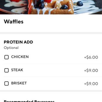 Pradera Brunch - Photo of what you'd be getting for ordering an almost $15 plate of waffles - Breakfast & Brunch Near Me - Baldwin Park, California Pradera Brunch - Photo of what you'd be getting for ordering an almost $15 plate of waffles - Breakfast & Brunch Near Me - Baldwin Park, California