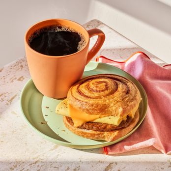 Panera Bread -  Sausage CinnaScramble & Hot Coffee - Salad Near Me - Selinsgrove, Pennsylvania