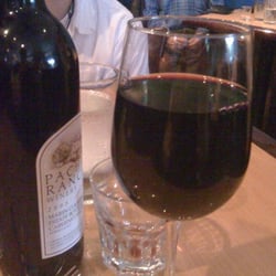 Trattoria Cattaneo - That is a glass of wine!!!!