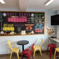 Ice cream options (including the brownie sundae picture to the right!)