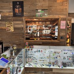 Turning Leaf - Alexandria - Turning Leaf Alexandria showing Cigar Humidor, and Glass Pipes.