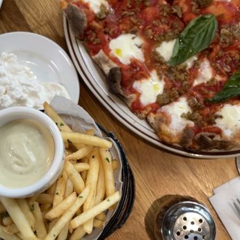 OSTE - FRIES WITH AIOLI & Margherita Pinsa - Italian Near Me - Los Angeles, California