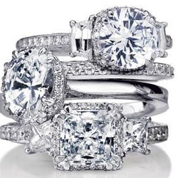 We carry bridal jewelry by Tacori, Simon G, Mark Patterson, and others.