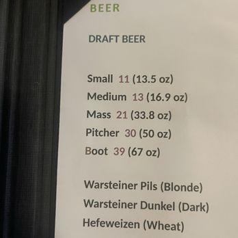 Café Berlin - Beer prices - German Near Me - Las Vegas, Nevada