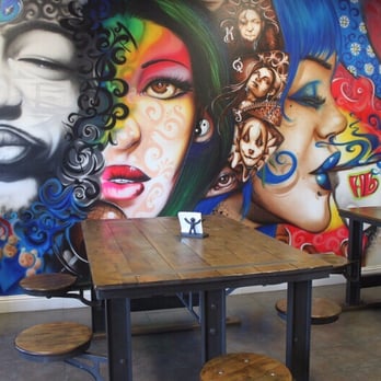 Hippies Brew - Hip wall + cool tables - Coffee & Tea Near Me - Hayward, California