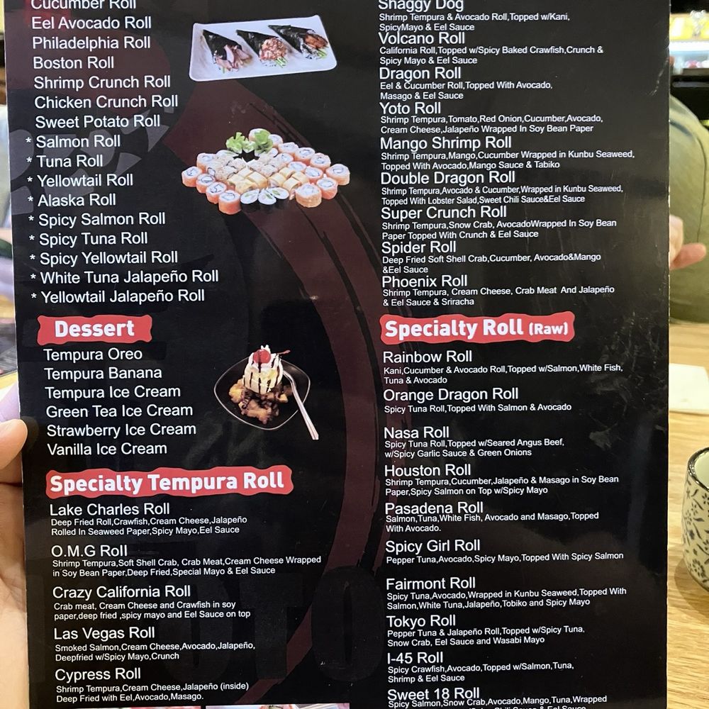 Sushi Yoto - Menú - Sushi Bars Near Me - Pasadena, Texas Sushi Yoto - Menú - Sushi Bars Near Me - Pasadena, Texas