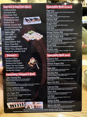 Menu photo 5 Sushi Yoto Pasadena, TX