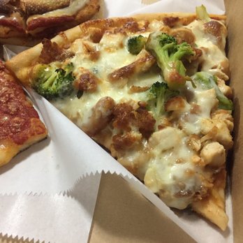 Rosa's Pizza - Chicken & Broccoli Slice - Pizza Near Me - Maspeth, New York Rosa's Pizza - Chicken & Broccoli Slice - Pizza Near Me - Maspeth, New York