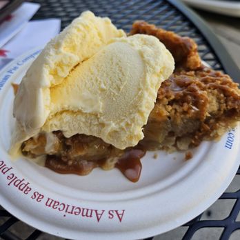Julian Pie Company - Caramel Dutch Apple ($7.95) + vanilla ice cream ($2.95) - Bakeries Near Me - Santa Ysabel, California Julian Pie Company - Caramel Dutch Apple ($7.95) + vanilla ice cream ($2.95) - Bakeries Near Me - Santa Ysabel, California