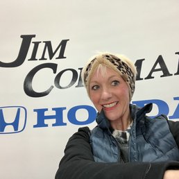 Hey selfie in front of the Jim Coleman Honda sign in the show room Hey selfie in front of the Jim Coleman Honda sign in the show room