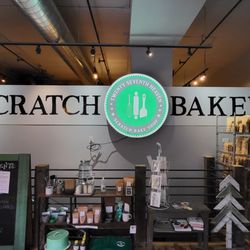 Twenty-Seventh Heaven Scratch Bake Shop - Bake Shop Sign illuminated inside front door