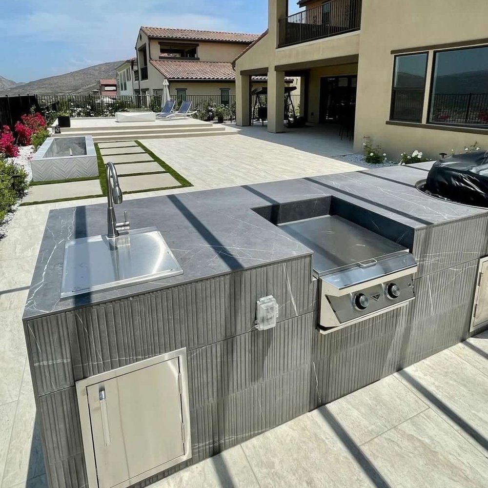 Unique Home Builders - Outdoor kitchen - Masonry/Concrete Near Me - Encino, California