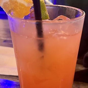 Fin & Feathers - The Baldwin Hills. Uncle Jon Apple guava vodka, strawberry purée & pineapple juice - Soul Food Near Me - Douglasville, Georgia