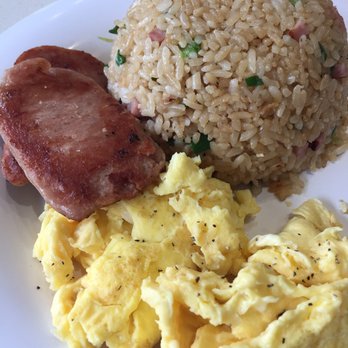 Pancakes & Waffles - Fried rice plate with spam and egg. It was ok nothing special. - Breakfast & Brunch Near Me - Honolulu, Hawaii Pancakes & Waffles - Fried rice plate with spam and egg. It was ok nothing special. - Breakfast & Brunch Near Me - Honolulu, Hawaii