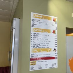 Casa do Pastel - Margate - Drink menu