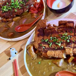 Pork katsu and chicken katsu Pork katsu and chicken katsu