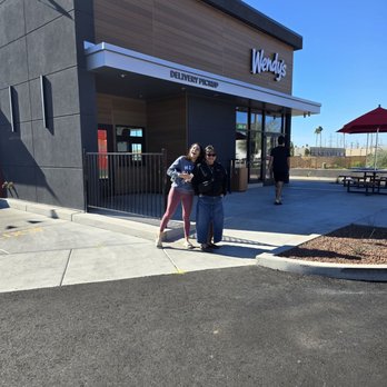 Wendy's - Excited customers preparing to go inside - Fast Food Near Me - Tempe, Arizona Wendy's - Excited customers preparing to go inside - Fast Food Near Me - Tempe, Arizona