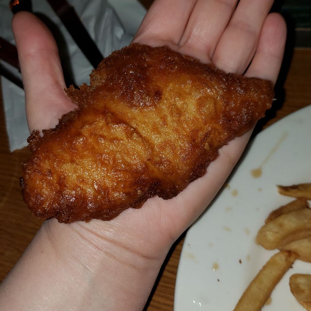 $24.50 for two pieces of fish that fit in the palm of a 5'2" woman.