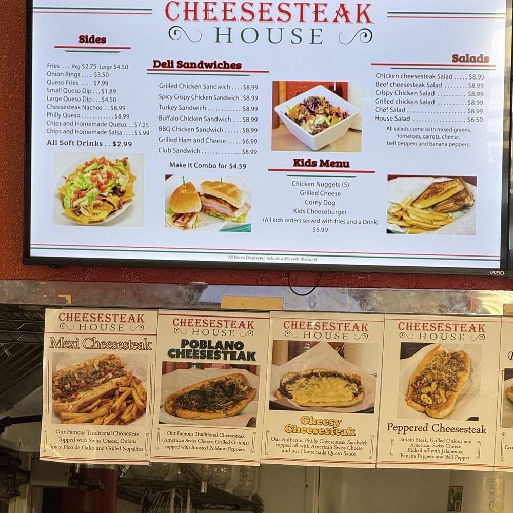 Cheesesteak House - Menu - Sandwiches Near Me - Dallas, Texas Cheesesteak House - Menu - Sandwiches Near Me - Dallas, Texas
