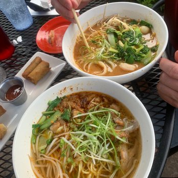 Noodle Boulevard - Duck Ramen on left, Seafood Ramen on right. - Ramen Near Me - Cary, North Carolina Noodle Boulevard - Duck Ramen on left, Seafood Ramen on right. - Ramen Near Me - Cary, North Carolina