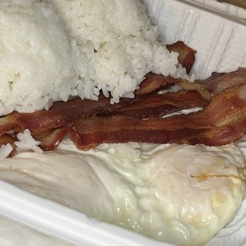 Masa's Cafeteria - Masa's Cafeteria 2 eggs and bacon ($13 in 2023 dollars). - Venues & Event Spaces Near Me - Honolulu, Hawaii