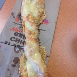 Dunkin' - Ask for a cheddar bagel twist with extra slices of cheese heated up ... you won't regret it!