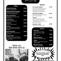 Family Fixin’s - Menu1