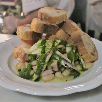 Da Toscano - Marinated anchovies (Tuna confit, cannellini beans, taleggio butter, salsa verde, baguette) - excellent $ - Italian Near Me - New York, New York
