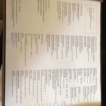 Patina 250 - Brunch menu June 2019 - New American Near Me - Buffalo, New York
