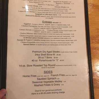 Nik's - Menu - Steakhouses Near Me - Berryville, Virginia