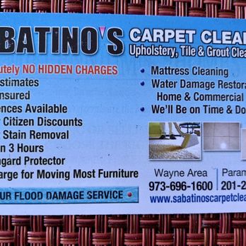 Sabatinos Carpet, Tile & Upholstery Cleaning - Carpet Cleaning Near Me - Wayne, New Jersey Sabatinos Carpet, Tile & Upholstery Cleaning - Carpet Cleaning Near Me - Wayne, New Jersey