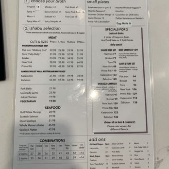 Mokkoji Shabu Shabu - Menu as of February 2024 - Hot Pot Near Me - Cypress, California Mokkoji Shabu Shabu - Menu as of February 2024 - Hot Pot Near Me - Cypress, California