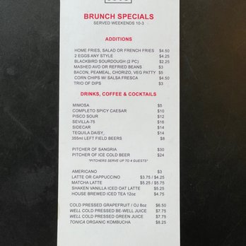 Completo - Menu - July 2023 - Latin American Near Me - Toronto, Ontario