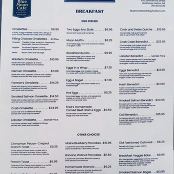 Blue Moon Café - Menu - Breakfast & Brunch Near Me - Boothbay Harbor, Maine Blue Moon Café - Menu - Breakfast & Brunch Near Me - Boothbay Harbor, Maine