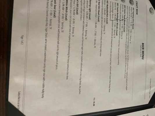 Menu photo 6 602 Brewing Company Bastrop, TX Menu photo 6 602 Brewing Company Bastrop, TX