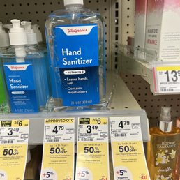 The hand sanitizers are on the shelf with price tag, but the computer didn't go through to process payment.