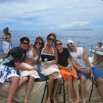 Capt Andy's - A group of elated thrill seekers! - Boat Tours Near Me - Ele'ele, Hawaii