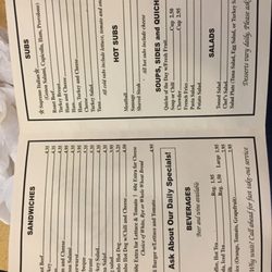 The Pot Belli Deli Sandwich & Sub  - Menu