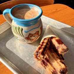 Tatema - Champurrado with churros